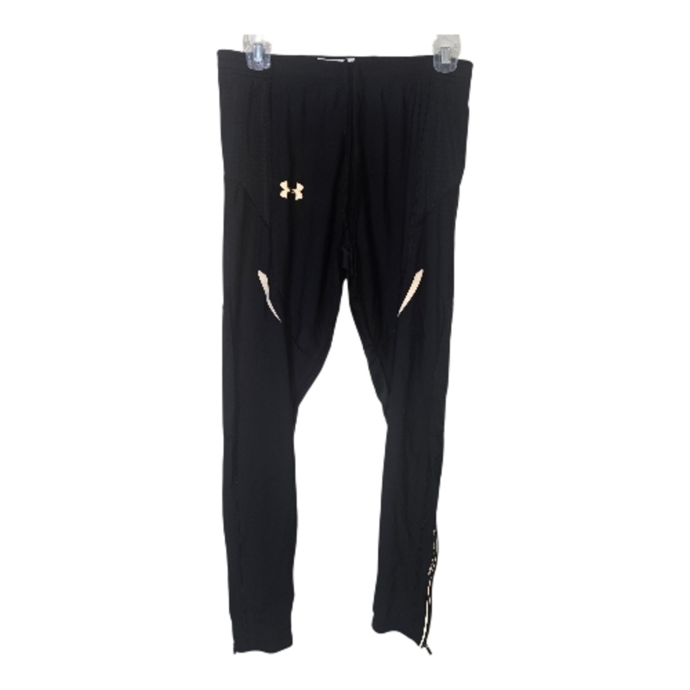 Men’s Under Armour HeatGear Black Reflective Running Tights Leggings Large